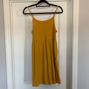 Wild Fable Mustard Yellow Spaghetti Strap Women’s Dress